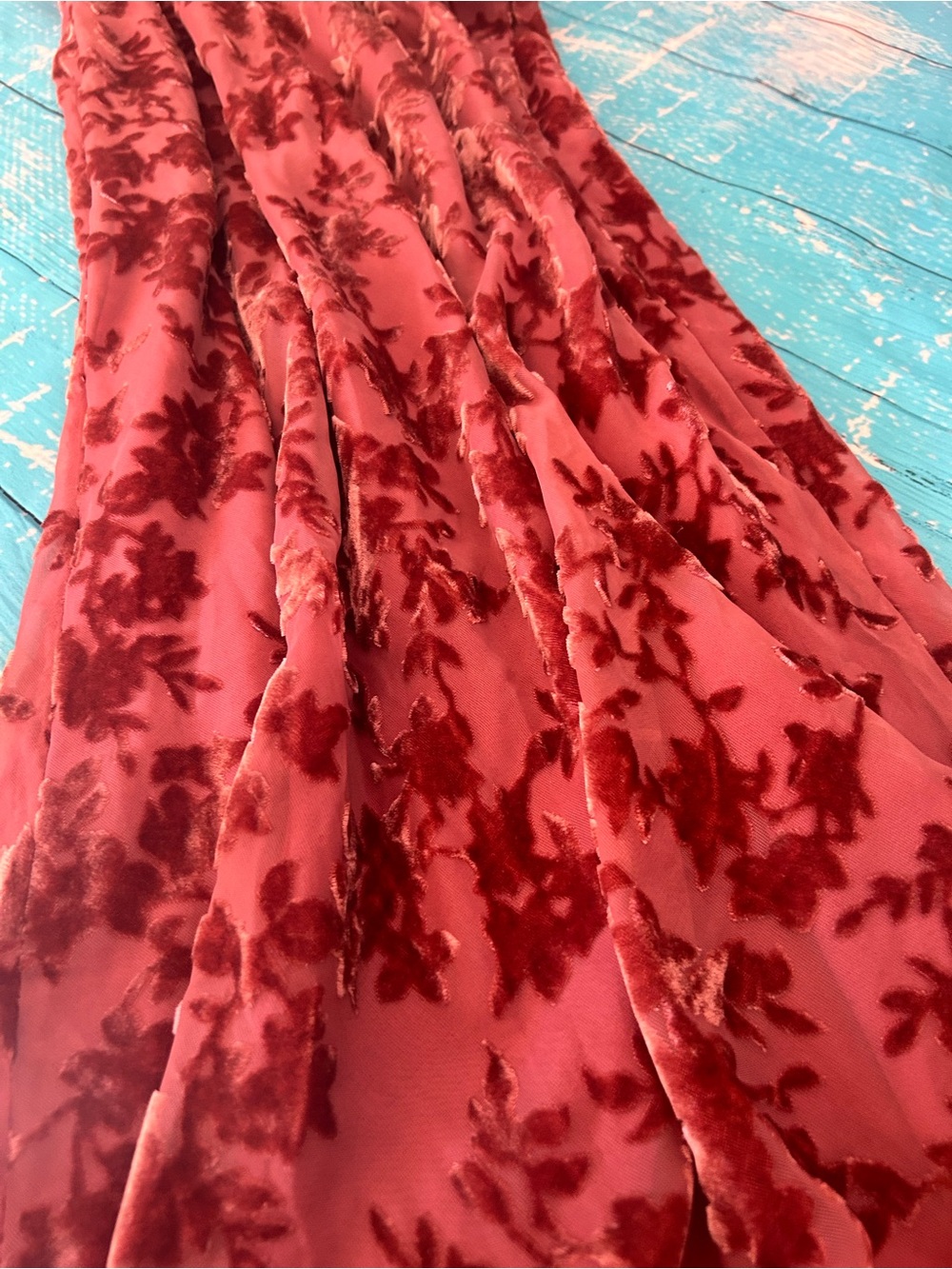 Jenny Yoo Rory Anthropologie Spaghetti Strap Burnt Copper Lace Evening Dress - Picture 8 of 10